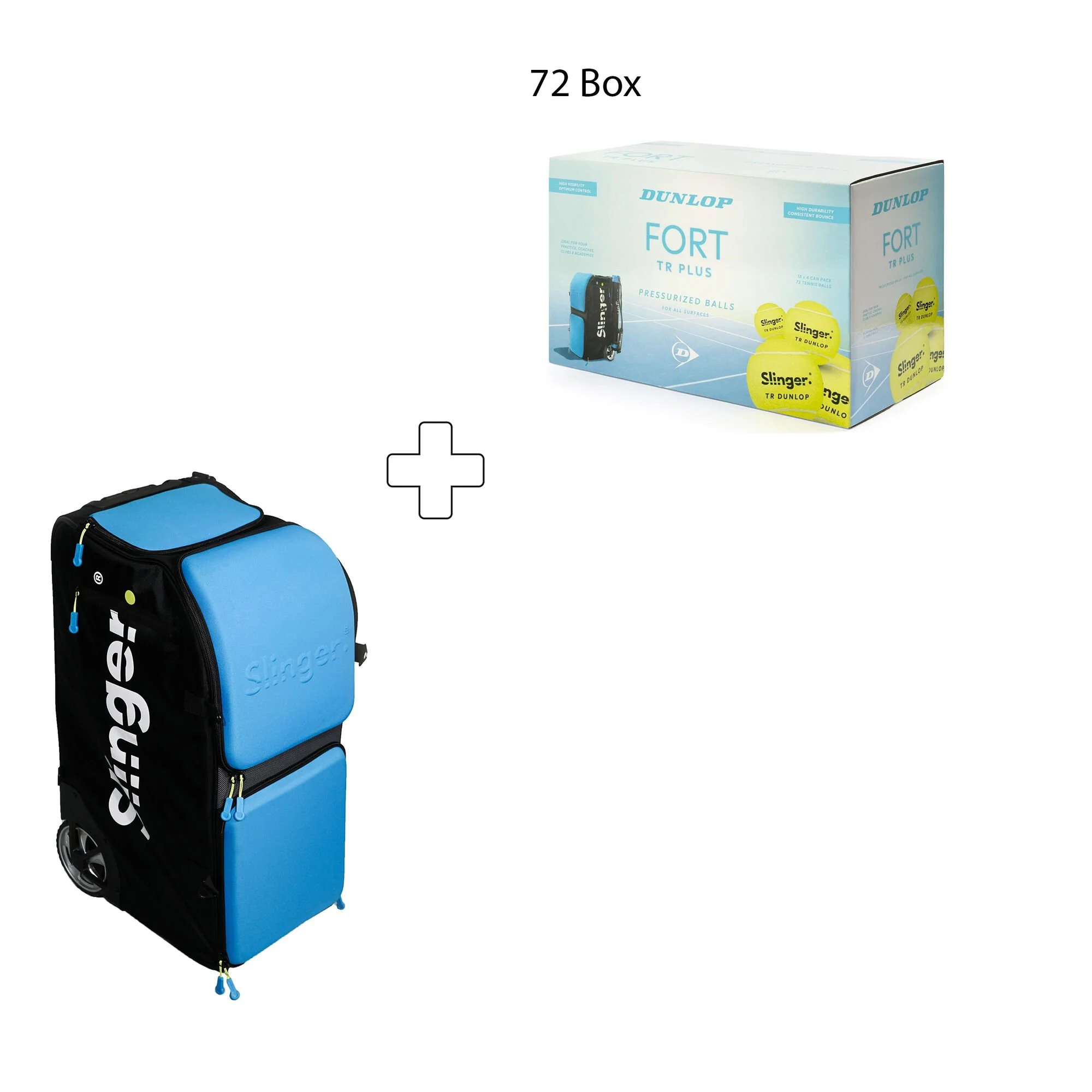 Slinger Bag Package Plus Dunlop Fort TR Plus 72er Box Macchina Lanciapalle 1 Slinger Bag Package Plus Dunlop Fort TR Plus 72er Box Macchina Lanciapalle