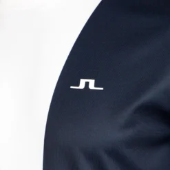 Jlindeberg Big Spots Maglietta Uomini - Bianco, Blu Scuro -Negozio di articoli sportivi da tennis 00020000 10