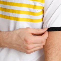 The Indian Maharadja Kadiri Striped Maglietta Uomini - Bianco, Giallo 11 The Indian Maharadja Kadiri Striped Maglietta Uomini - Bianco, Giallo -Negozio di articoli sportivi da tennis 00028000 0 8