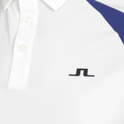 Jlindeberg Nial Regular Fit Polo Uomini - Bianco, Blu -Negozio di articoli sportivi da tennis 00031000 10