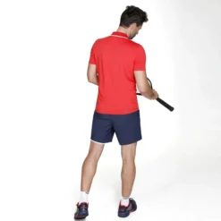 Racket Roots Teamline Polo Uomini - Rosso -Negozio di articoli sportivi da tennis 00039000 12 1