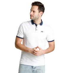 Australian Open AO Player Polo Uomini - Bianco, Blu Scuro -Negozio di articoli sportivi da tennis 00090000 0 3