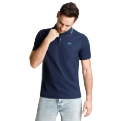 Australian Open AO Player Polo Uomini - Blu Scuro, Blu -Negozio di articoli sportivi da tennis 00091000 0 3