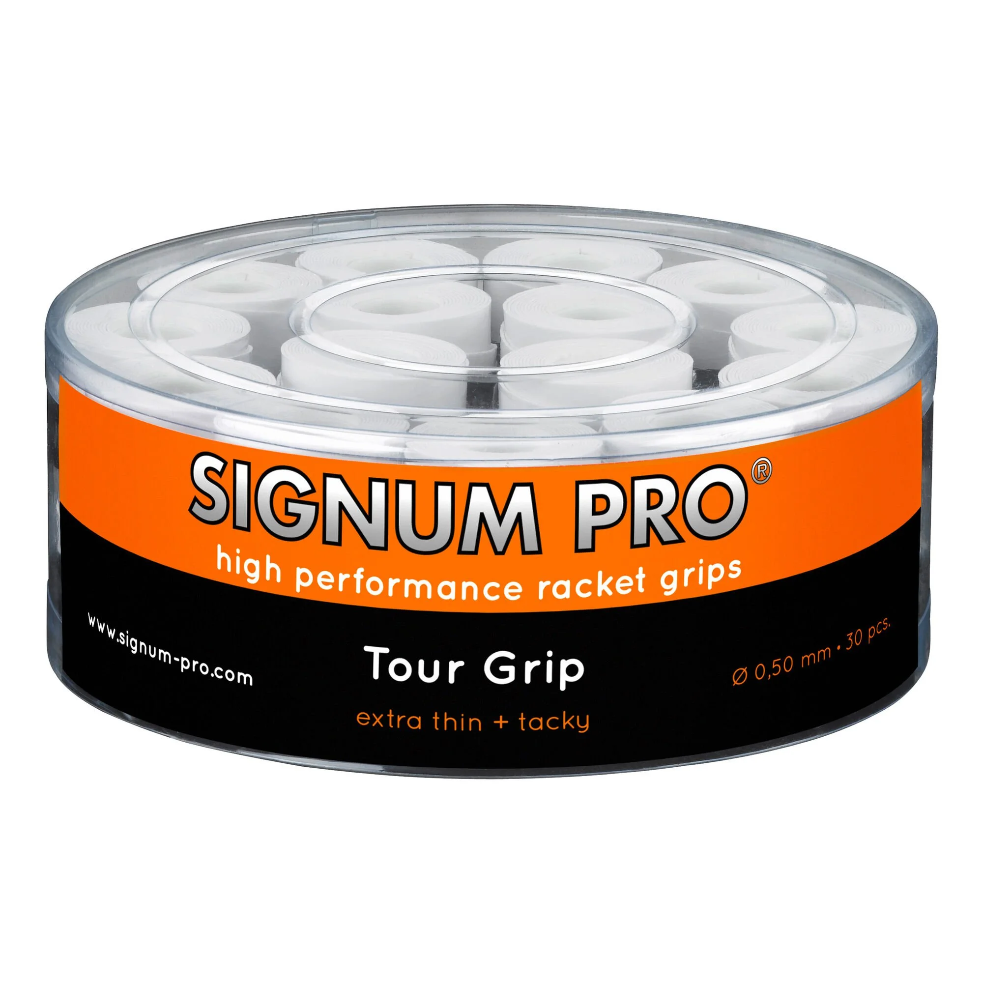 Signum Pro Tour Grip Confezione Da 30 - Bianco 1 Signum Pro Tour Grip Confezione Da 30 - Bianco