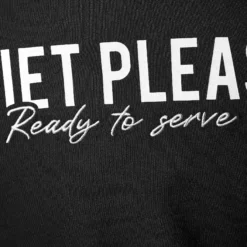 Quiet Please Ready To Serve Maglietta Uomini - Nero, Bianco -Negozio di articoli sportivi da tennis 00112000 12