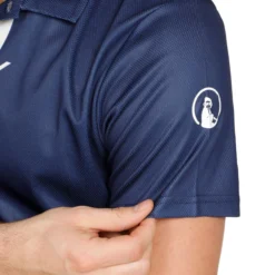 Quiet Please Retro Tournament Polo Uomini - Blu Scuro, Multicolore -Negozio di articoli sportivi da tennis 00264000 18