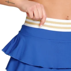 Quiet Please Retro Layering Gonna Donna - Blu, Multicolore 19 Quiet Please Retro Layering Gonna Donna - Blu, Multicolore -Negozio di articoli sportivi da tennis 00278000 0 9