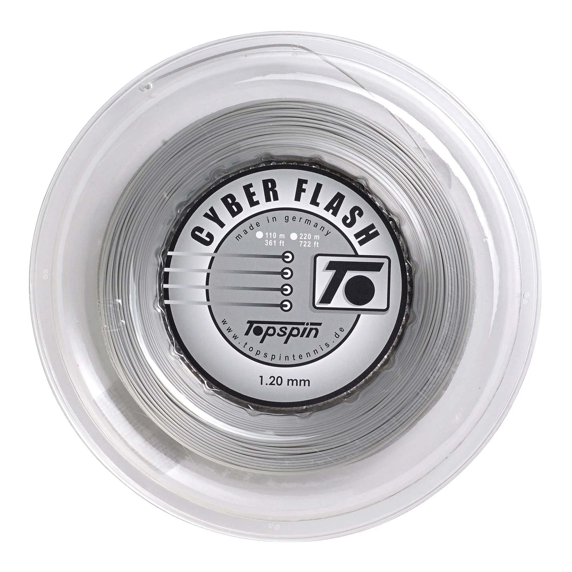 Topspin Cyber Flash Rotolo Di Corde 220m - Argento 1 Topspin Cyber Flash Rotolo Di Corde 220m - Argento