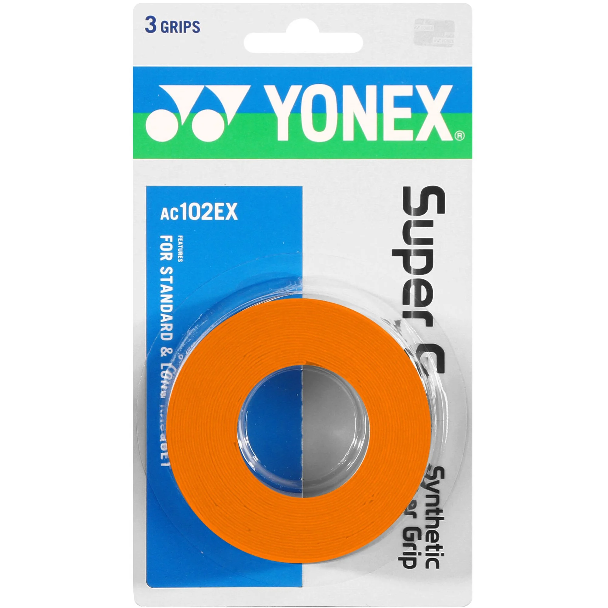 YONEX Super Grap Confezione Da 3 - Arancione 1 YONEX Super Grap Confezione Da 3 - Arancione