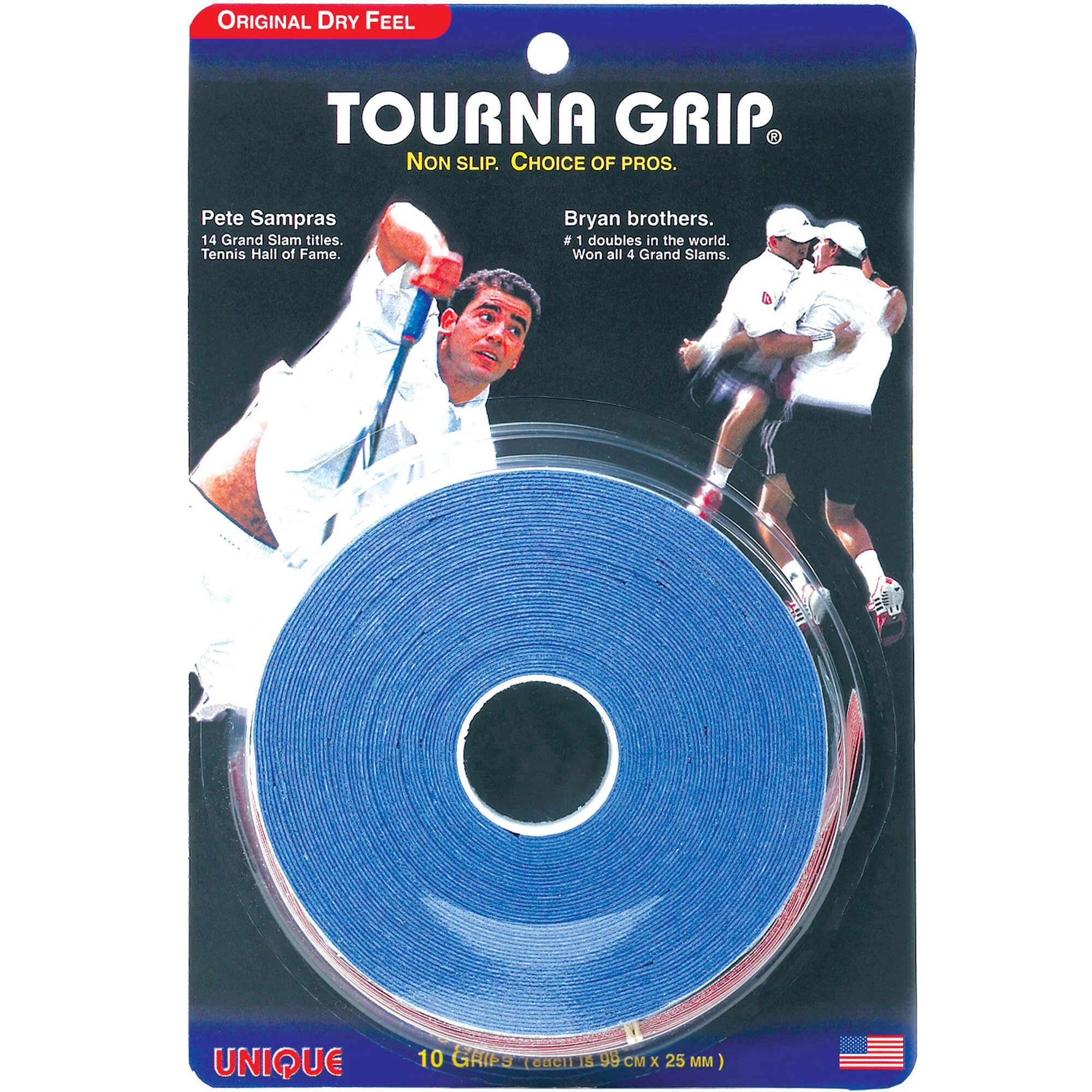 Tourna Grip Standard Confezione Da 10 - Blu 1 Tourna Grip Standard Confezione Da 10 - Blu