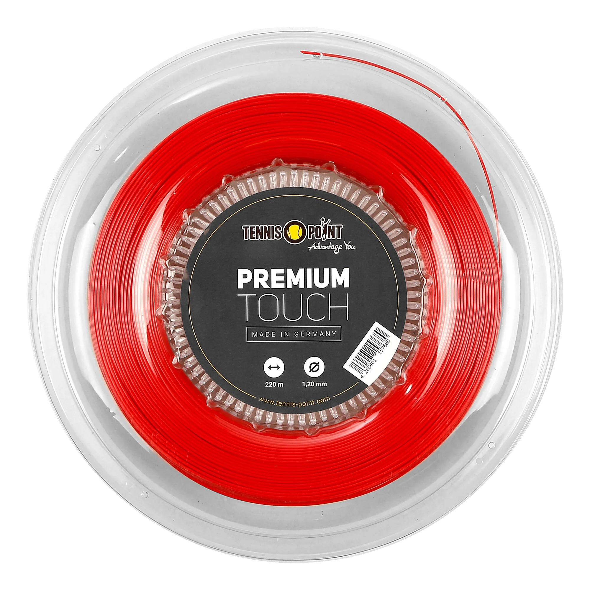 Tennis-Point Premium Touch Rotolo Di Corde 220m - Rosso 1 Tennis-Point Premium Touch Rotolo Di Corde 220m - Rosso