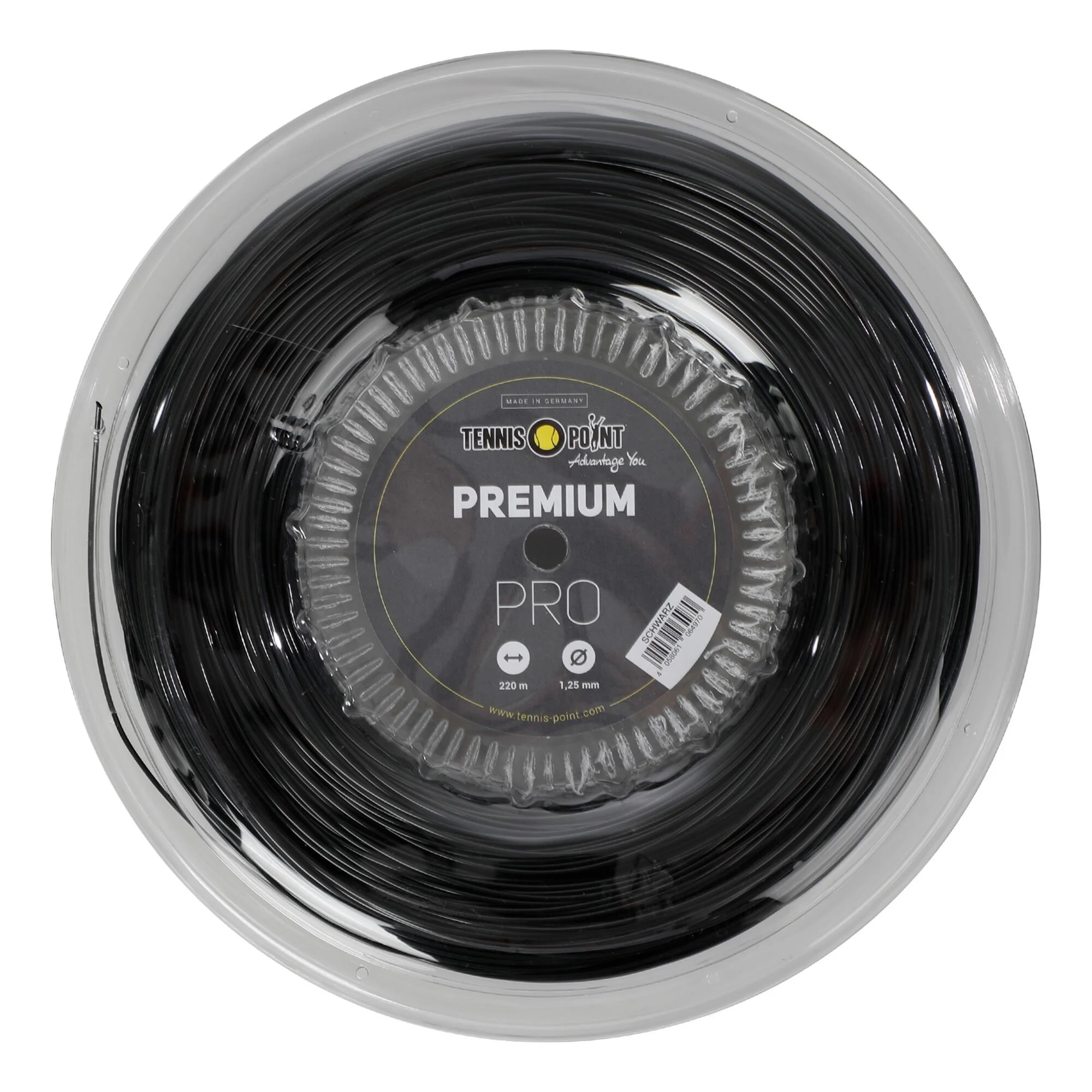 Tennis-Point Premium Pro Rotolo Di Corde 220m - Nero 1 Tennis-Point Premium Pro Rotolo Di Corde 220m - Nero