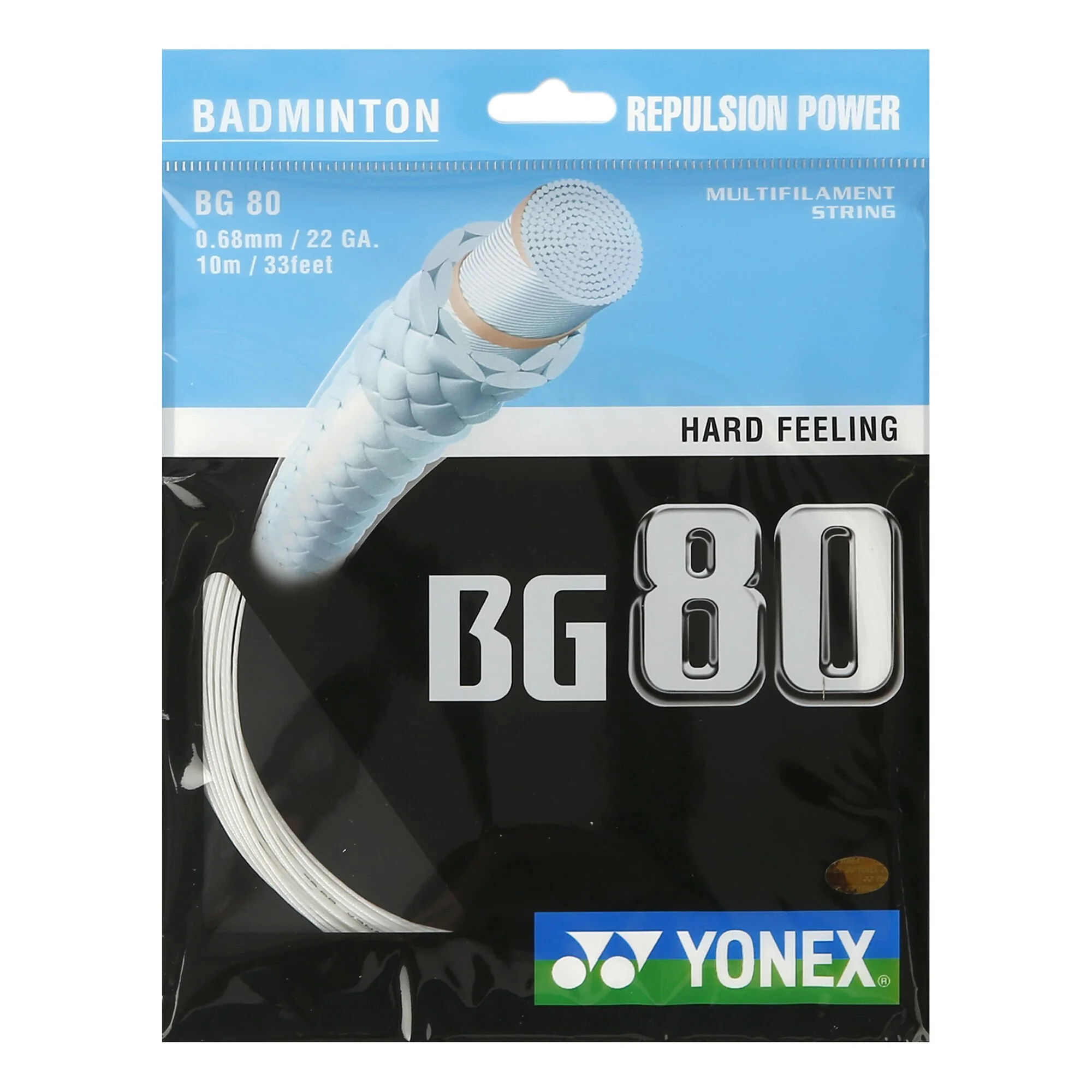 YONEX BG 80 Set Di Corde Per Badminton 10m - Bianco 1 YONEX BG 80 Set Di Corde Per Badminton 10m - Bianco