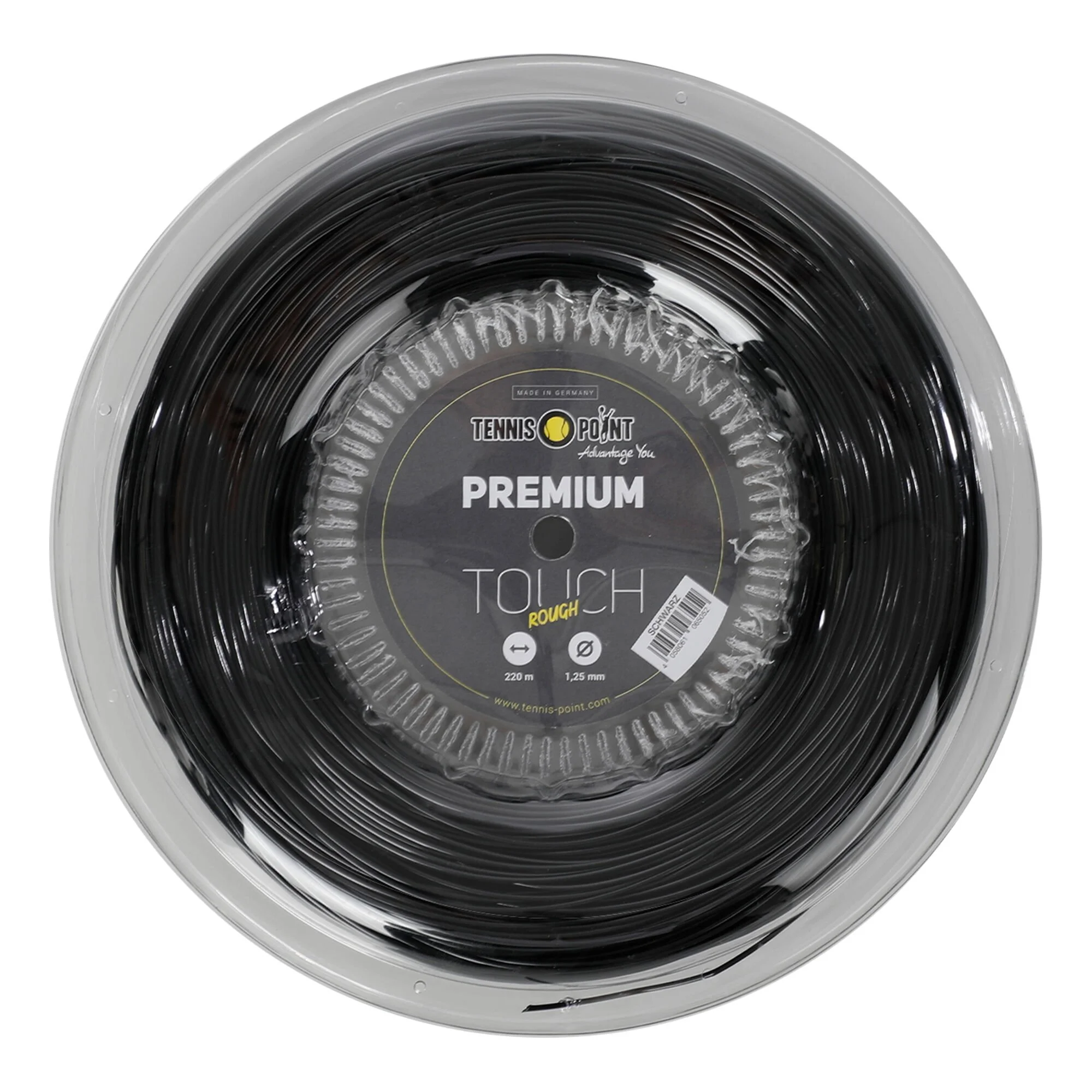 Tennis-Point Premium Touch Rough Rotolo Di Corde 220m - Nero 1 Tennis-Point Premium Touch Rough Rotolo Di Corde 220m - Nero