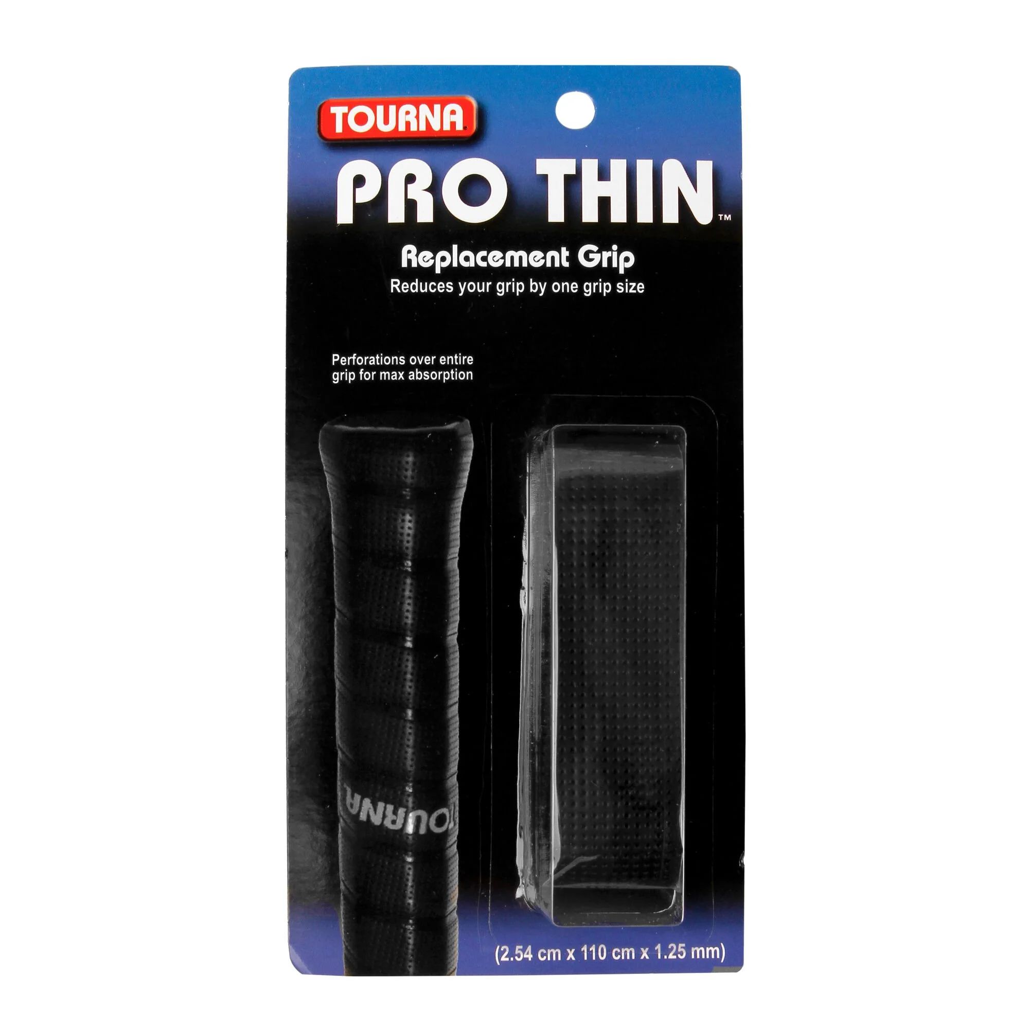 Tourna Pro Thin Grip Confezione Da 1 - Nero 1 Tourna Pro Thin Grip Confezione Da 1 - Nero