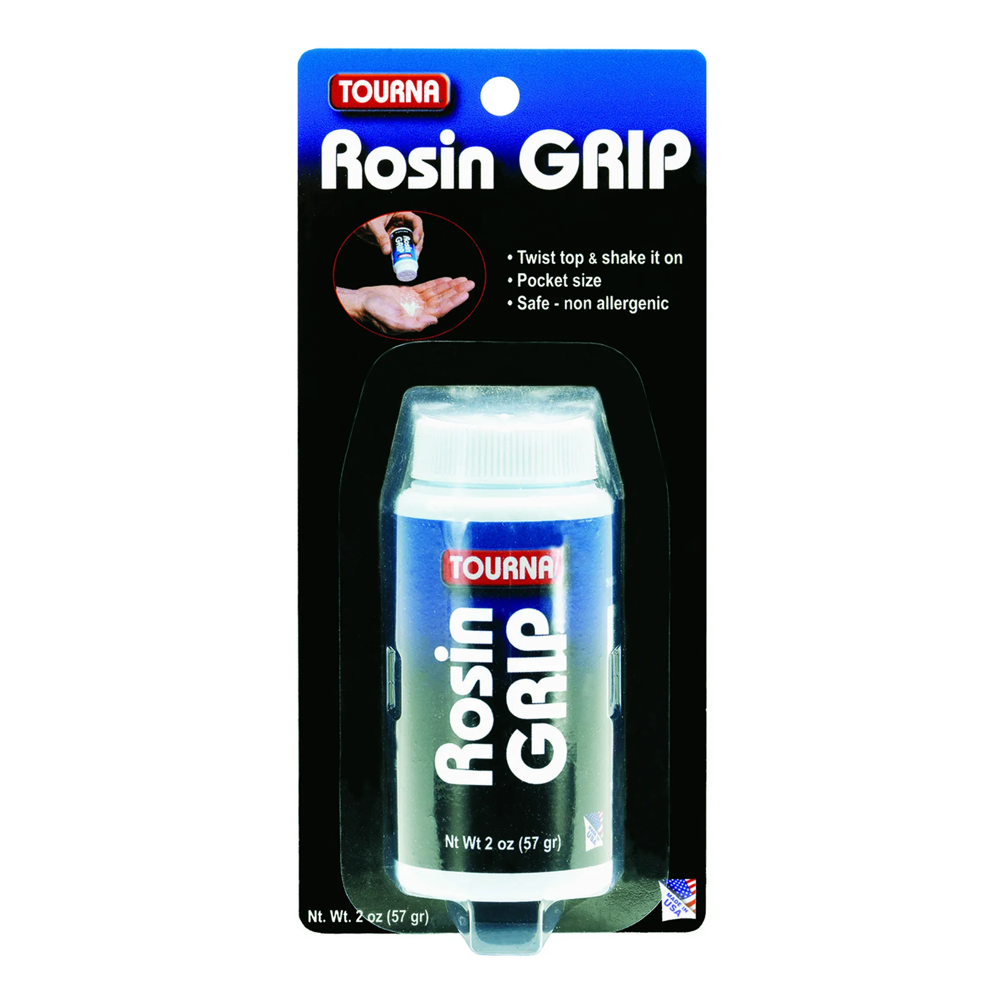 Tourna Rosin Grip Shaker Cura Delle Mani - Bianco 1 Tourna Rosin Grip Shaker Cura Delle Mani - Bianco