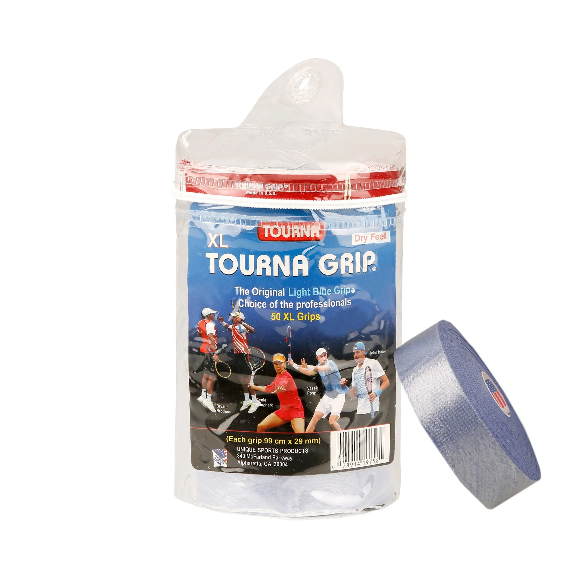 Tourna Grip Tour XL Confezione Da 50 - Blu 2 Tourna Grip Tour XL Confezione Da 50 - Blu - immagine 2