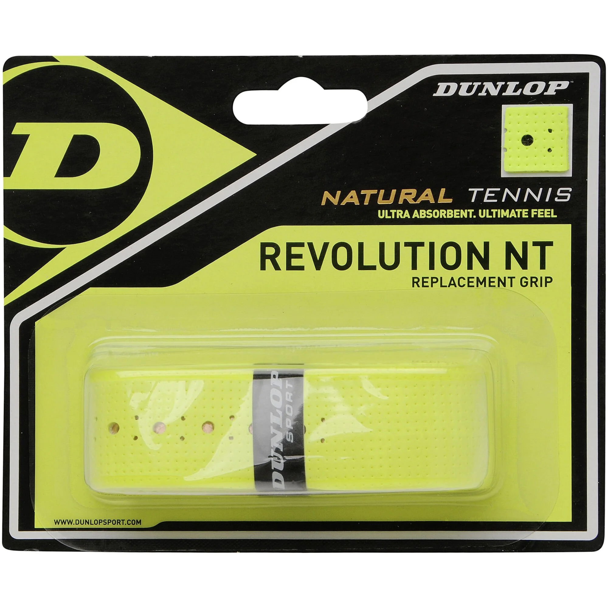 Dunlop Revolution NT Replacement Grip Confezione Da 1 - Giallo 1 Dunlop Revolution NT Replacement Grip Confezione Da 1 - Giallo