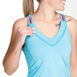 Lucky In Love Entwine Racerback Canottiera Donna - Blu -Negozio di articoli sportivi da tennis 01267000 13