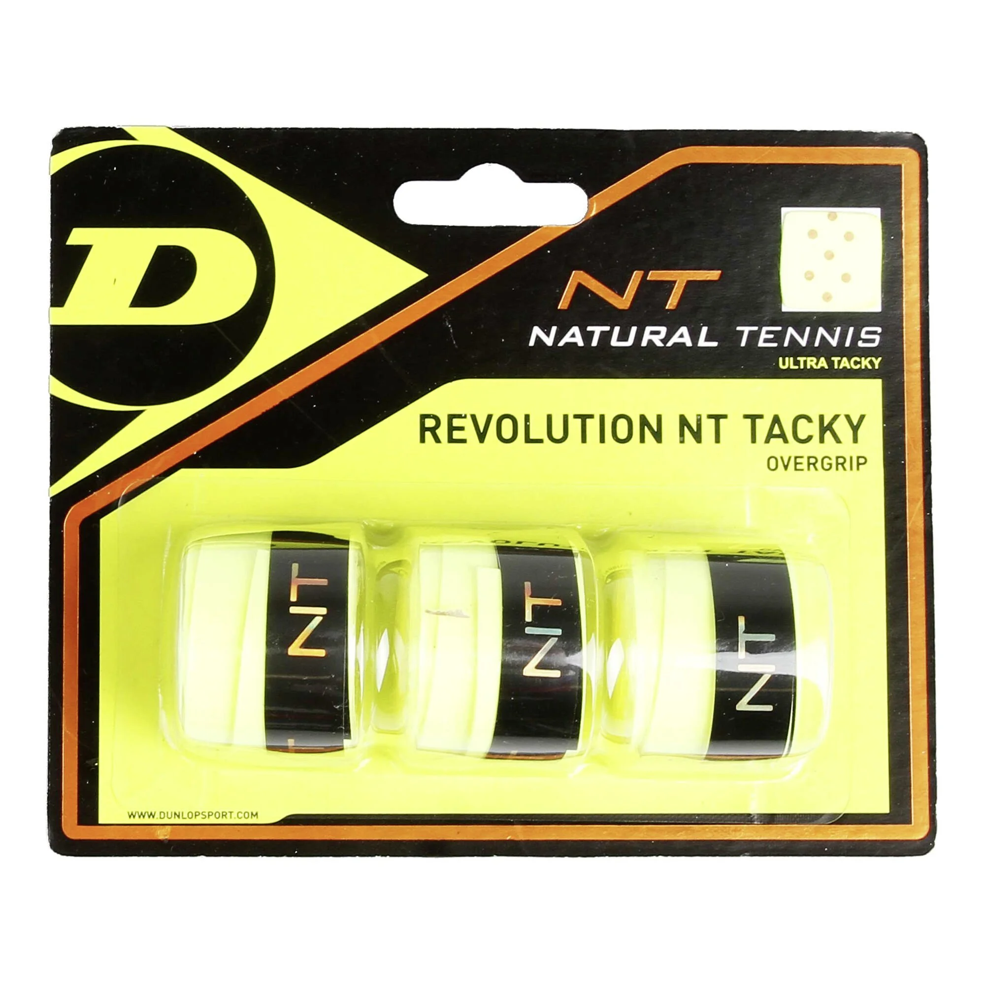Dunlop Revolution NT Tacky Confezione Da 3 - Giallo 1 Dunlop Revolution NT Tacky Confezione Da 3 - Giallo