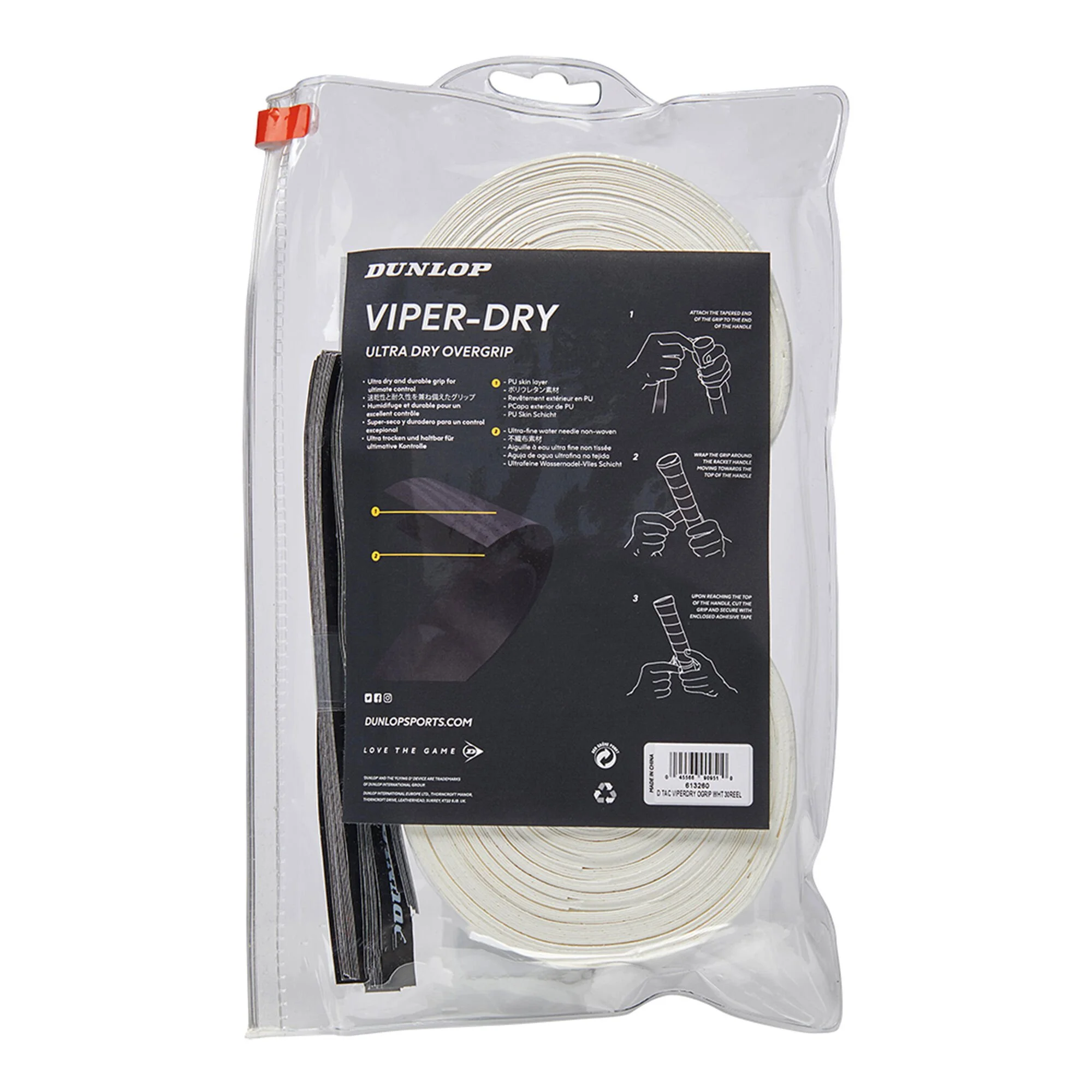 Dunlop Viperdry Confezione Da 30 - Bianco 2 Dunlop Viperdry Confezione Da 30 - Bianco - immagine 2