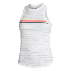 Lucky In Love Royale Stripe Rib Canottiera Donna - Bianco, Multicolore