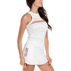 Lucky In Love Royale Stripe Rib Canottiera Donna - Bianco, Multicolore -Negozio di articoli sportivi da tennis 01304000 15
