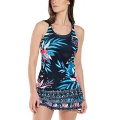 Lucky In Love Keepin' It Rio With Bra Canottiera Donna - Blu, Multicolore -Negozio di articoli sportivi da tennis 01311000 13