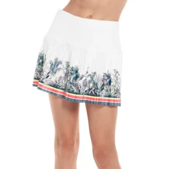 Lucky In Love Palms D'Amour Pleated Gonna Ragazze - Bianco, Multicolore -Negozio di articoli sportivi da tennis 01321000 13