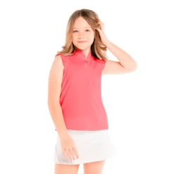 Lucky In Love Pleat Me Up Canottiera Ragazze - Corallo -Negozio di articoli sportivi da tennis 01333000 13