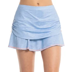 Lucky In Love Chambray Ruched Gonna Donna - Blu Chiaro 12 Lucky In Love Chambray Ruched Gonna Donna - Blu Chiaro -Negozio di articoli sportivi da tennis 01348000 13