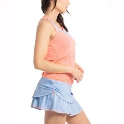 Lucky In Love Blossom Tie Back Canottiera Donna - Albicocca, Multicolore -Negozio di articoli sportivi da tennis 01352000 15