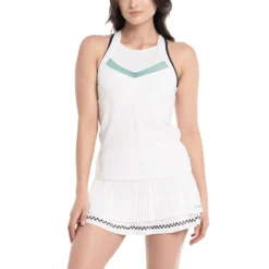 Lucky In Love V.I.P. With Bra Canottiera Donna - Bianco -Negozio di articoli sportivi da tennis 01367000 13