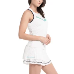 Lucky In Love V.I.P. With Bra Canottiera Donna - Bianco -Negozio di articoli sportivi da tennis 01367000 15