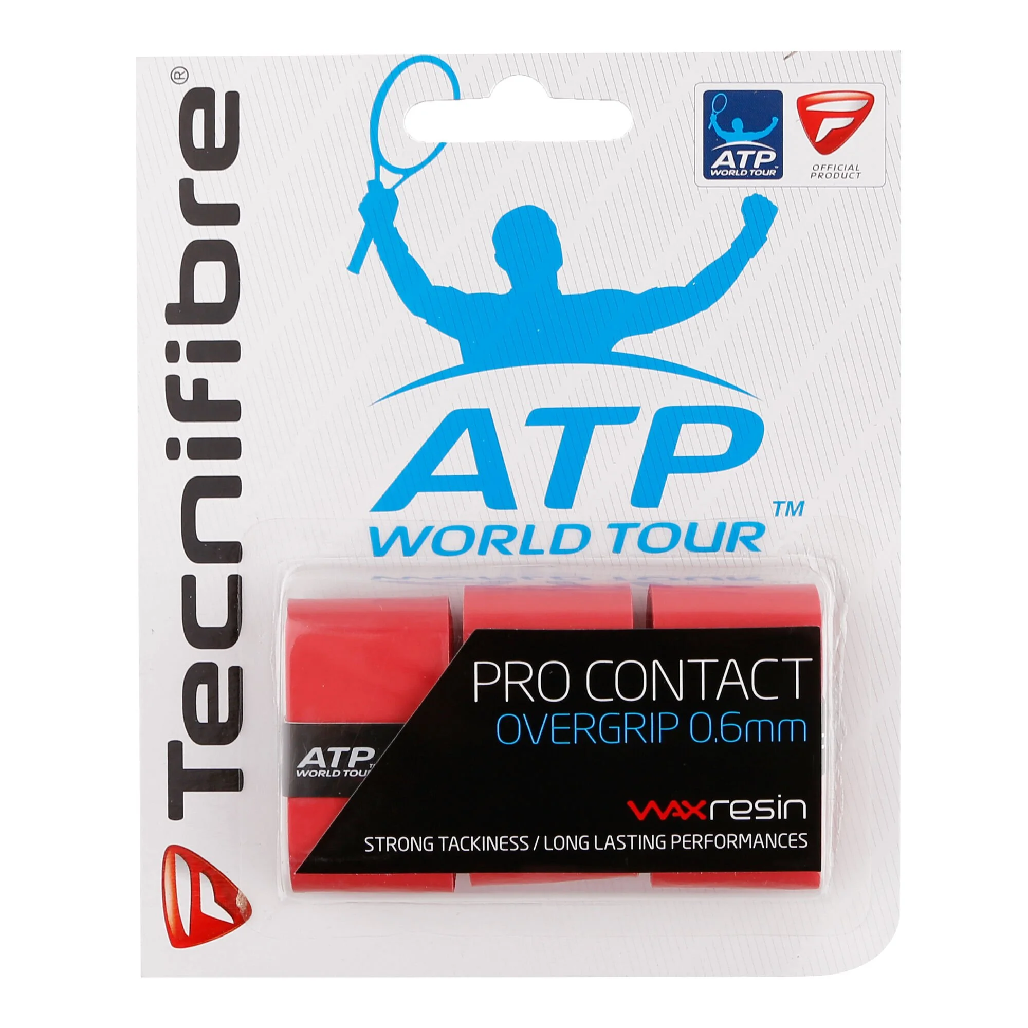 TECNIFIBRE Contact Pro 3er Confezione Da 3 - Rosso 1 TECNIFIBRE Contact Pro 3er Confezione Da 3 - Rosso