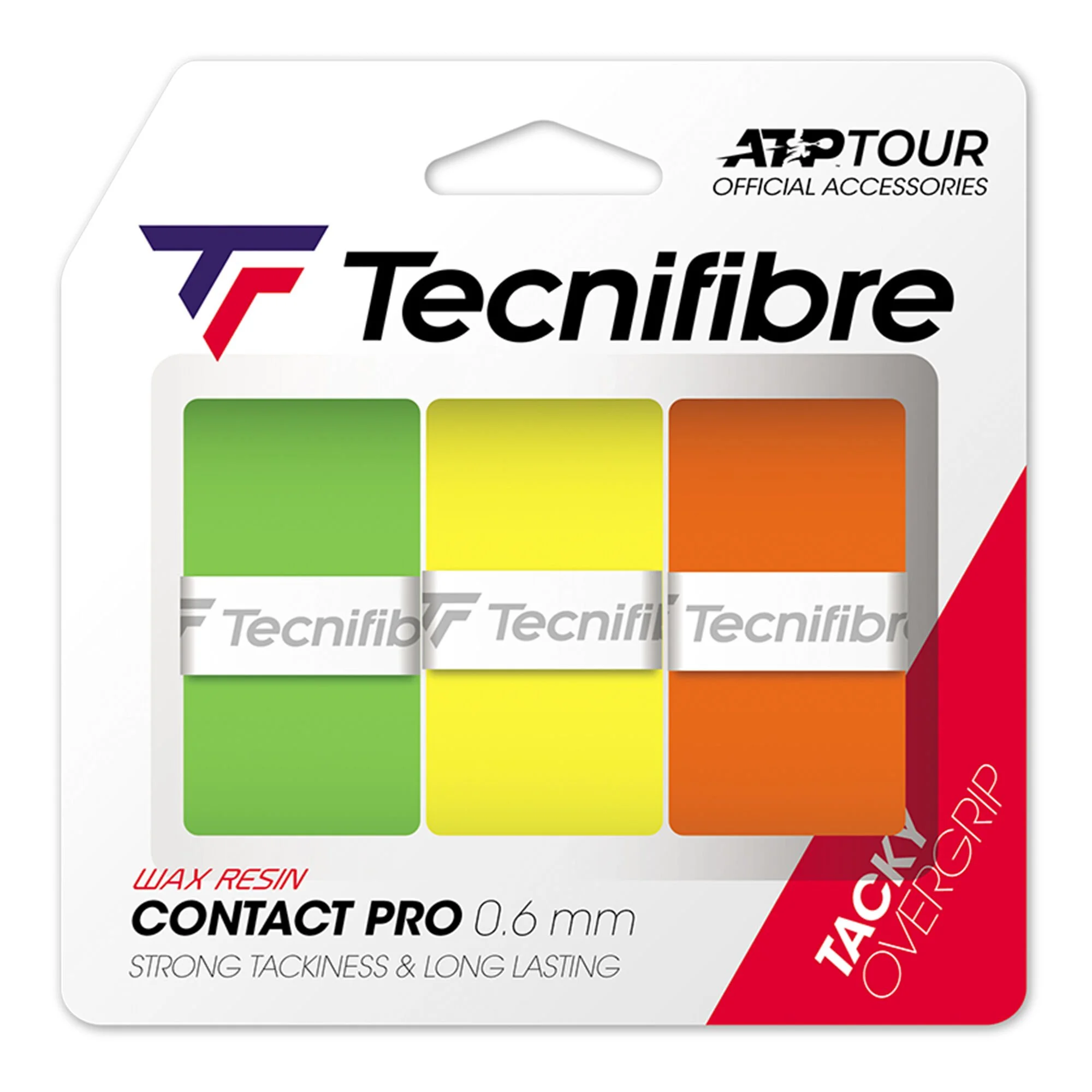 TECNIFIBRE Contact Pro Farbmix 3er Confezione Da 3 - Multicolore 1 TECNIFIBRE Contact Pro Farbmix 3er Confezione Da 3 - Multicolore