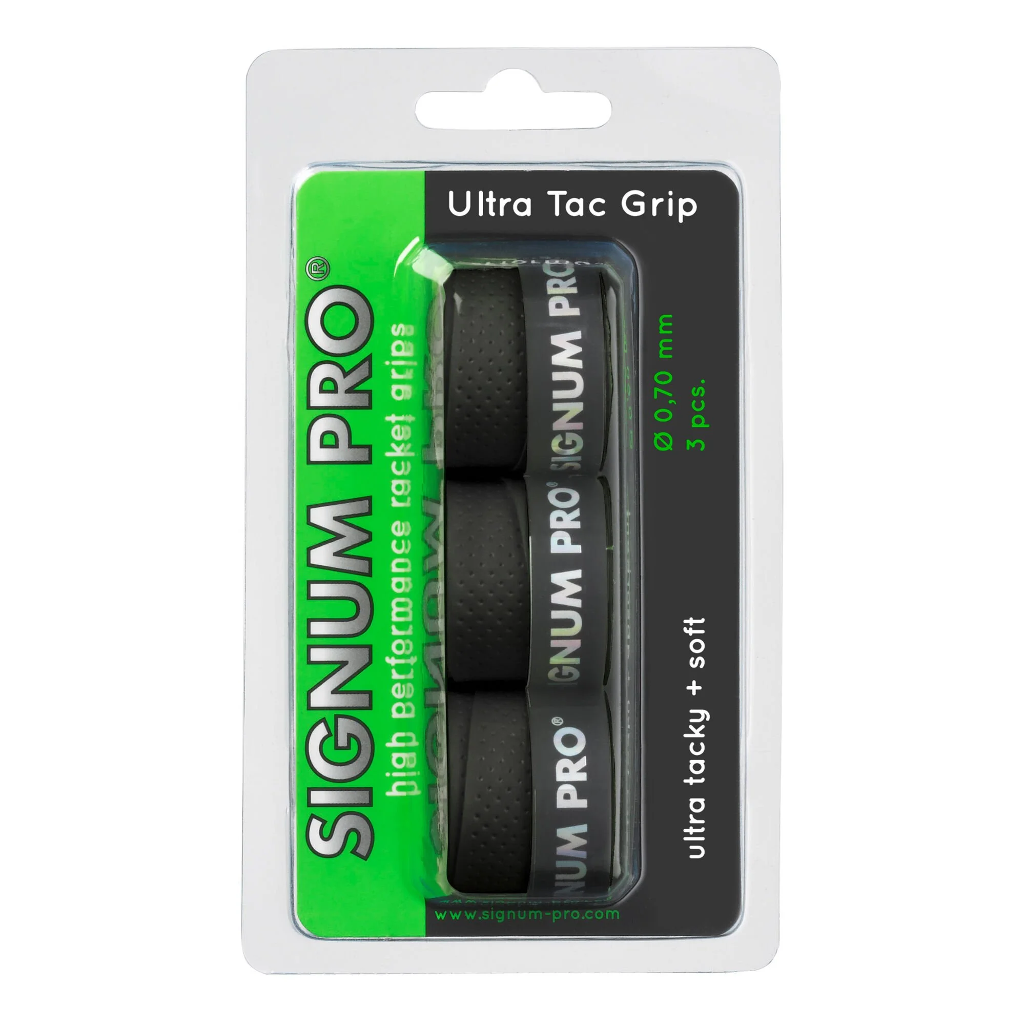 Signum Pro Ultra Tac Grip Confezione Da 3 - Nero 1 Signum Pro Ultra Tac Grip Confezione Da 3 - Nero