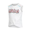 Lucky In Love Hello Retro Canottiera Ragazze - Bianco, Multicolore