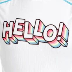 Lucky In Love Hello Retro Canottiera Ragazze - Bianco, Multicolore -Negozio di articoli sportivi da tennis 01416000 10