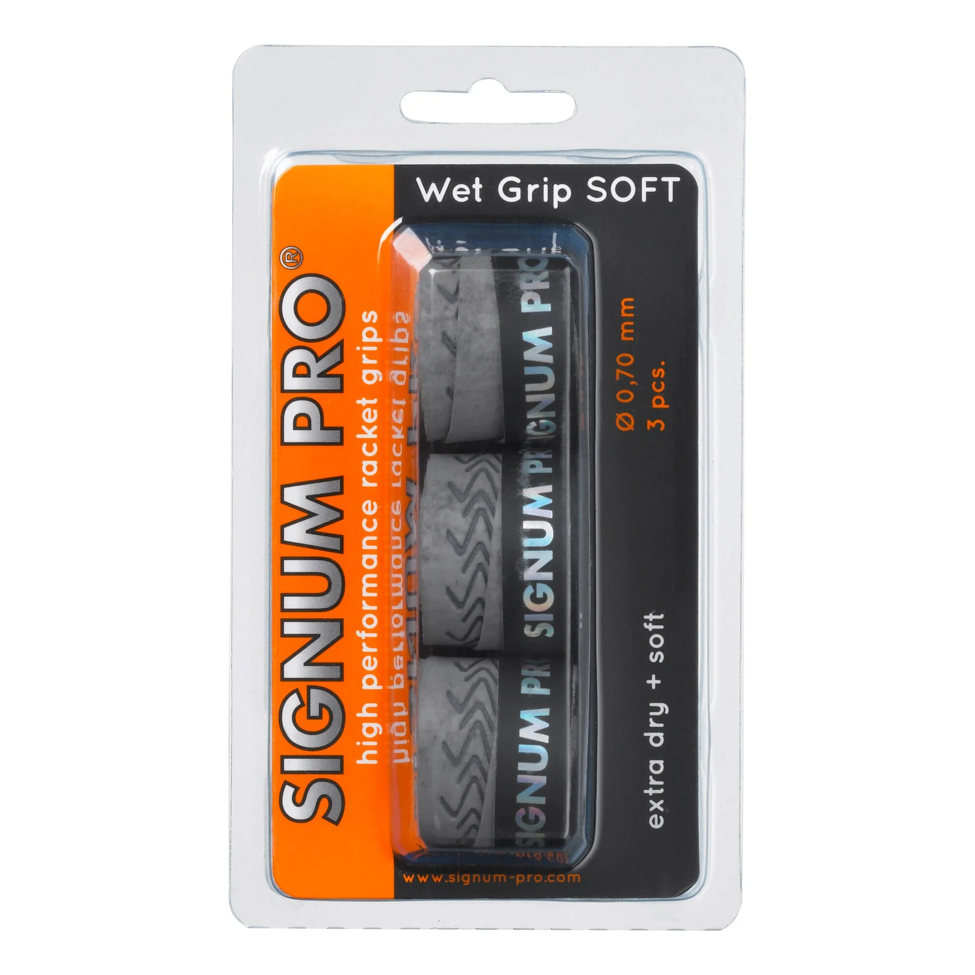 Signum Pro Wet Grip SOFT Confezione Da 3 - Grigio 1 Signum Pro Wet Grip SOFT Confezione Da 3 - Grigio