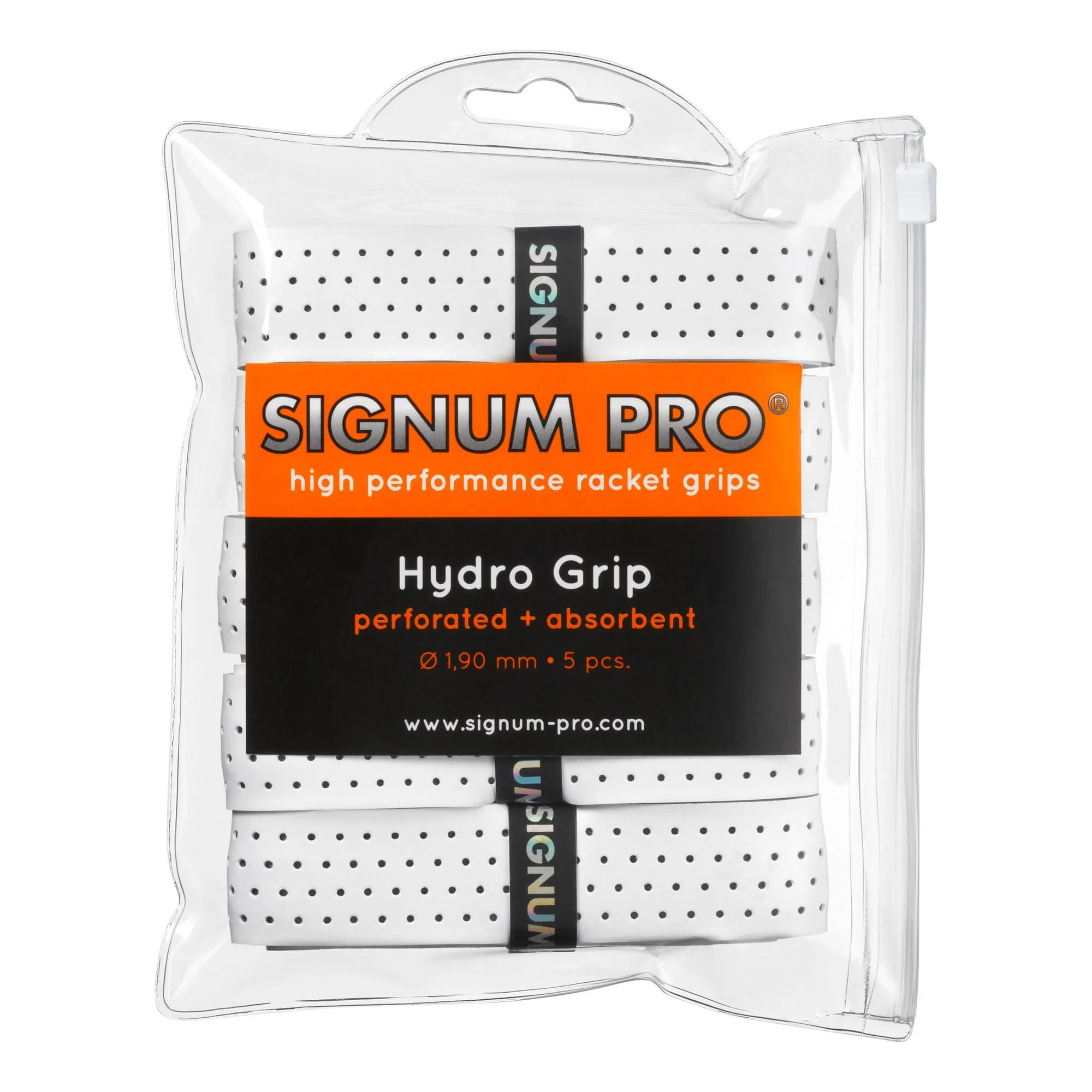 Signum Pro Hydro Grip Confezione Da 5 - Bianco 1 Signum Pro Hydro Grip Confezione Da 5 - Bianco