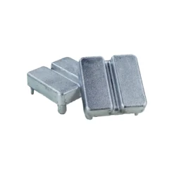 Tegra Deckel F. Tennispfosten Alu, Vierk. Elox., Paar Accessori Per Impianti - Argento