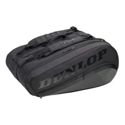 Dunlop CX Performance Thermo Borsa Per Racchetta Da 12 - Nero, Nero Brillante