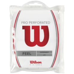 Wilson Pro Overgrip Perforated Confezione Da 12 - Bianco