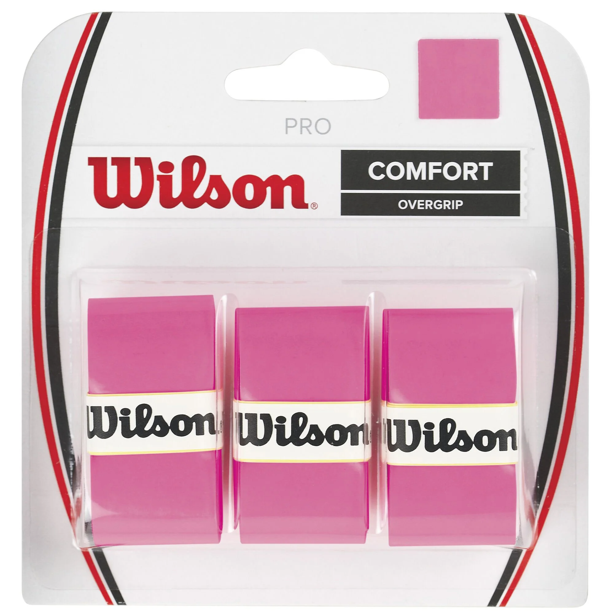 Wilson Pro Overgrip Confezione Da 3 - Rosa 1 Wilson Pro Overgrip Confezione Da 3 - Rosa