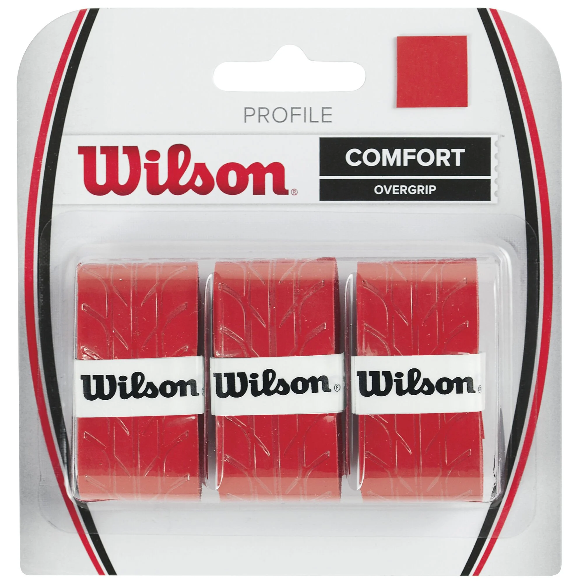 Wilson Profile Overgrip Confezione Da 3 - Rosso 1 Wilson Profile Overgrip Confezione Da 3 - Rosso