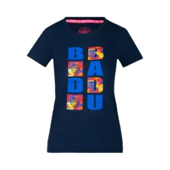 BIDI BADU Osayi Lifestyle Maglietta Ragazze - Blu Scuro, Multicolore