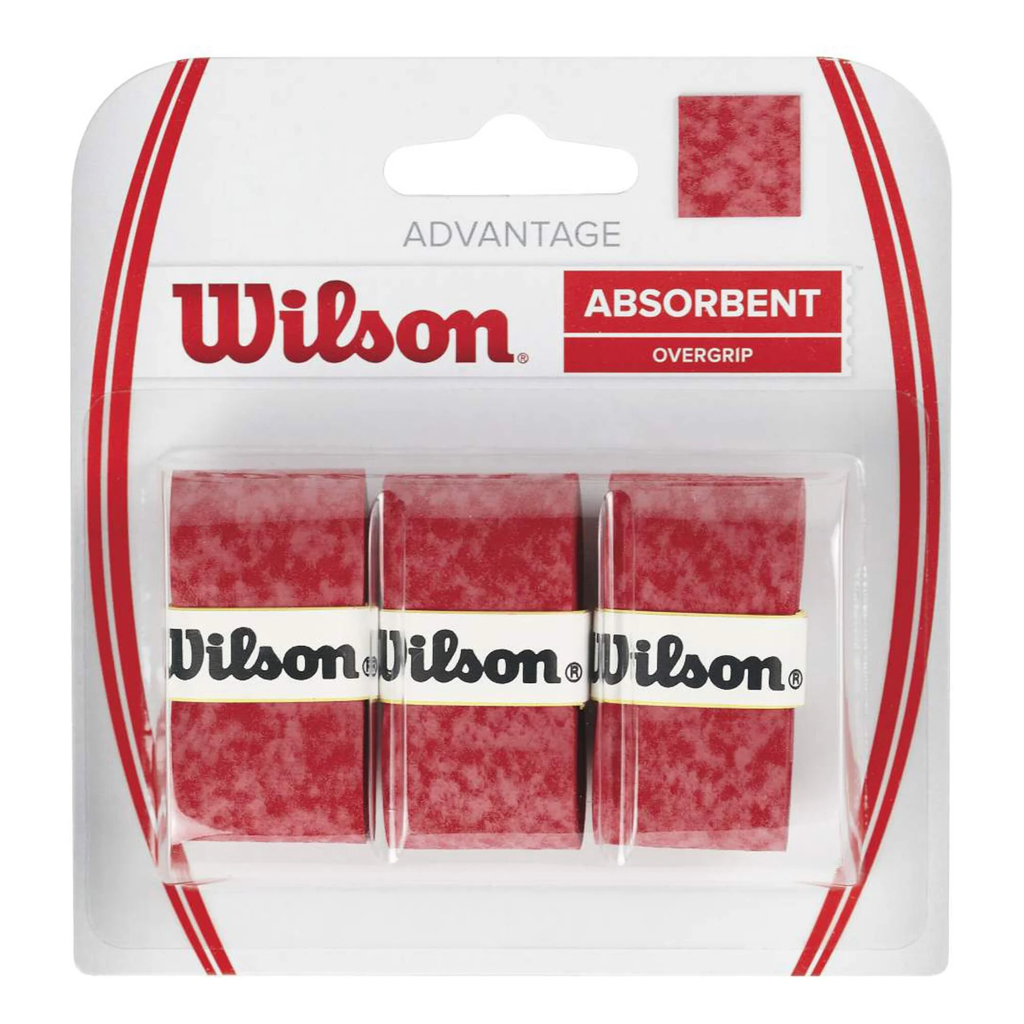 Wilson Advantage Overgrip Confezione Da 3 - Rosso 1 Wilson Advantage Overgrip Confezione Da 3 - Rosso