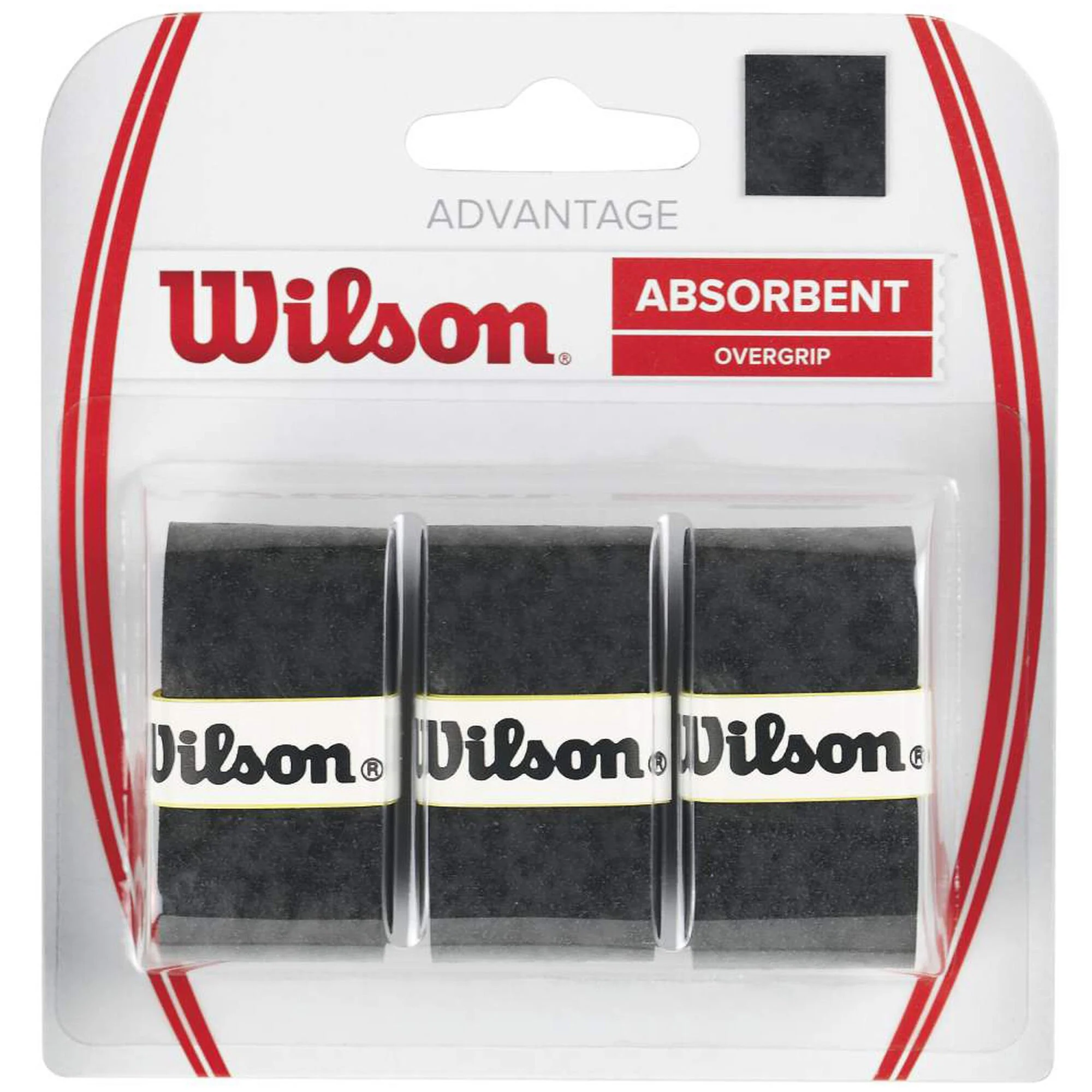 Wilson Advantage Overgrip Confezione Da 3 - Nero 1 Wilson Advantage Overgrip Confezione Da 3 - Nero