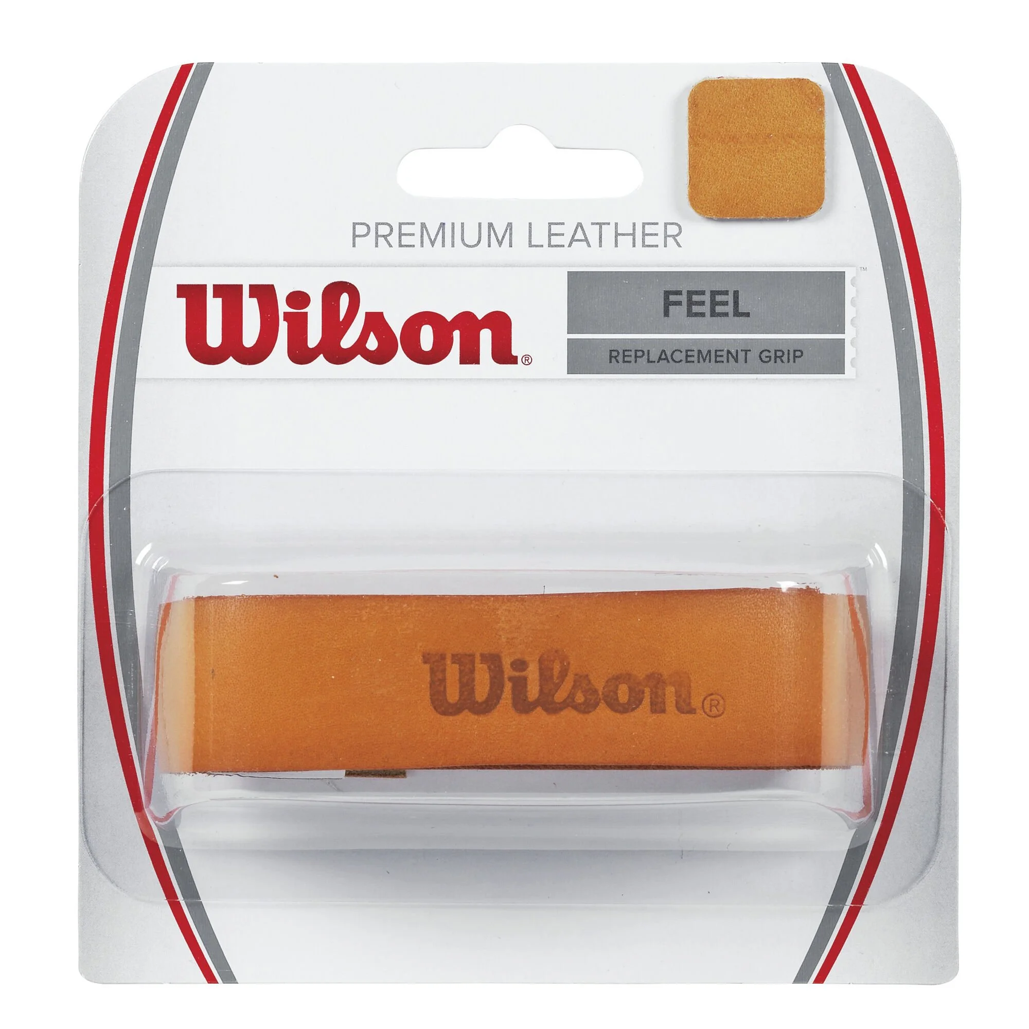 Wilson Premium Leather Replacement Grip Confezione Da 1 - Marrone 1 Wilson Premium Leather Replacement Grip Confezione Da 1 - Marrone
